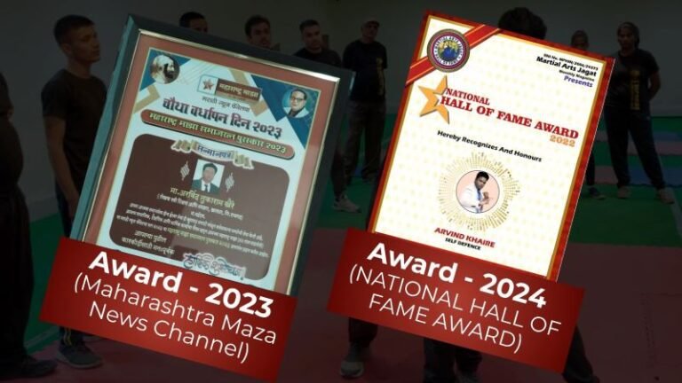 SAMAJRATNA and NATIONAL HALL OF FAME AWARD received to India's Top Self defence expert Arvind Khaire