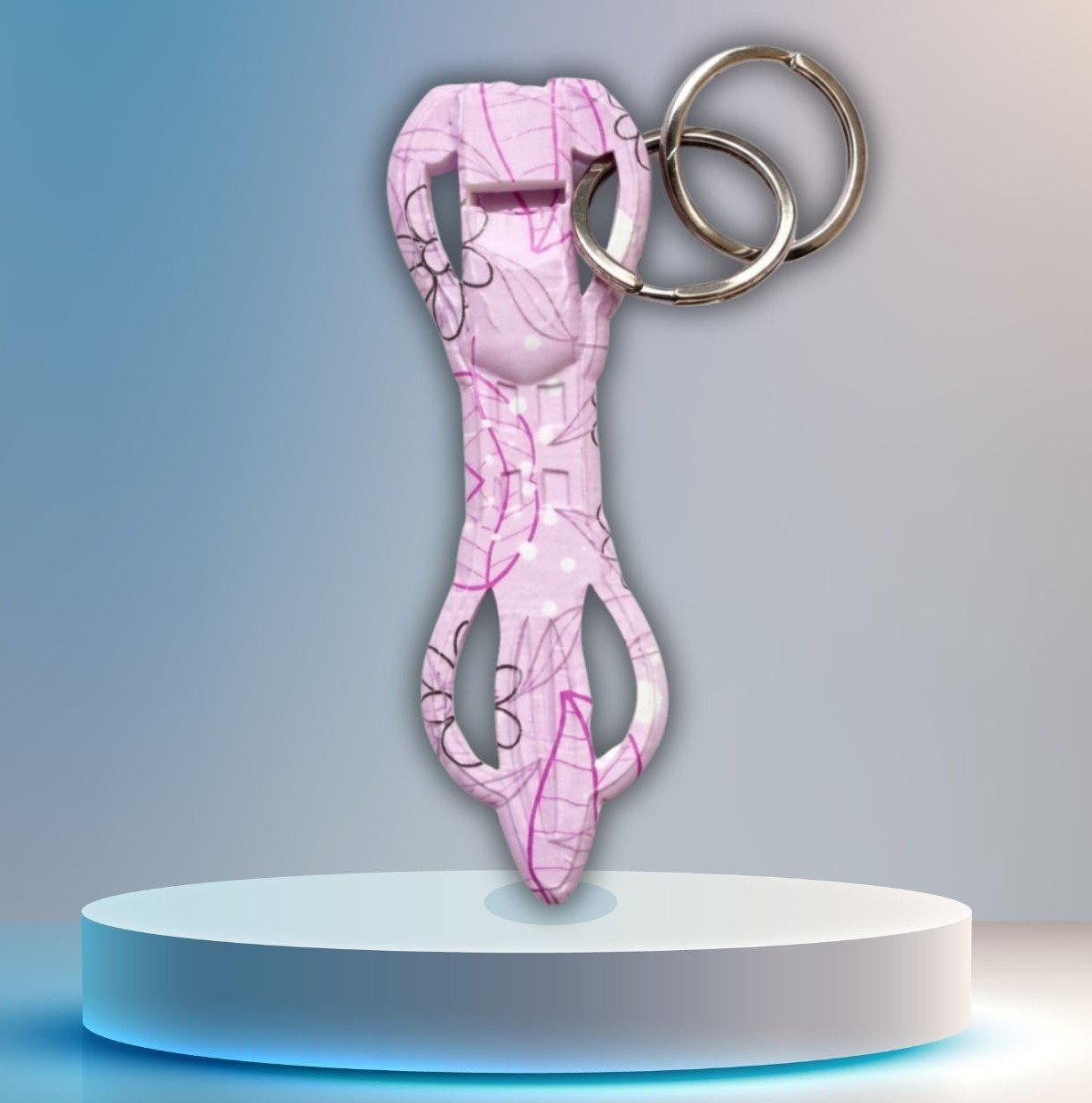 Single self defence keychain